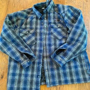 Men’s 3XL Harley Davidson flannel jacket